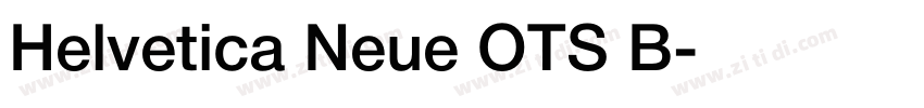 Helvetica Neue OTS B字体转换